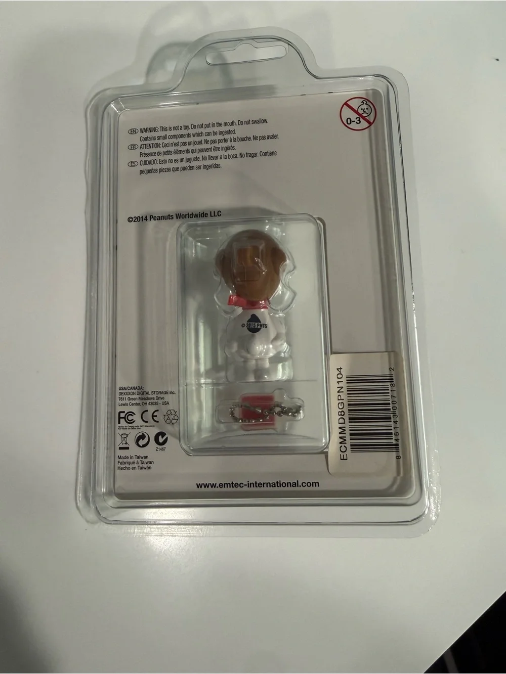 Peanuts Snoopy USB Flash Drive 8GB - White